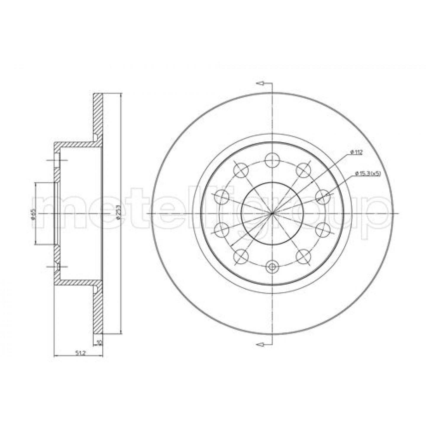 Metelli Remschijf 23-0724C