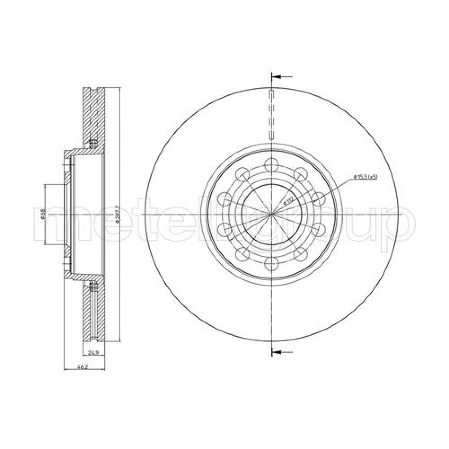 Metelli Discofreno 23-0745C