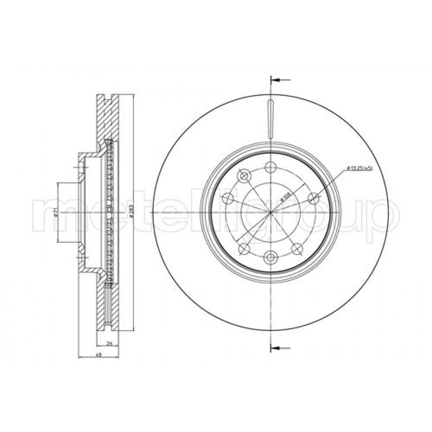 Metelli Disco De Freno 23-0794C