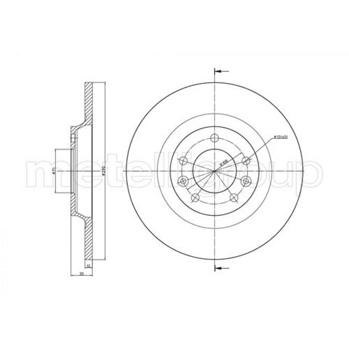 Metelli Disco De Freno 23-0795C