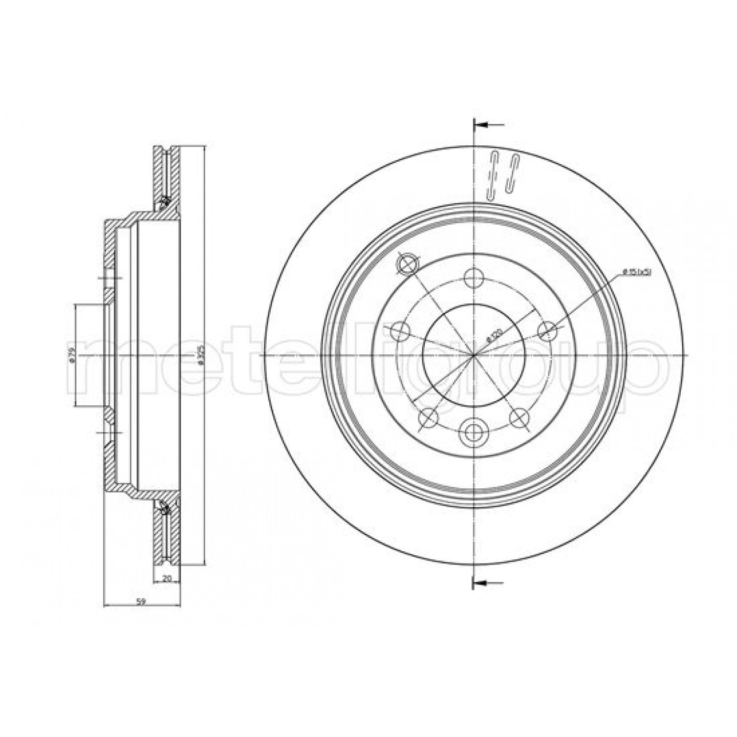 Metelli Discofreno 23-1019C