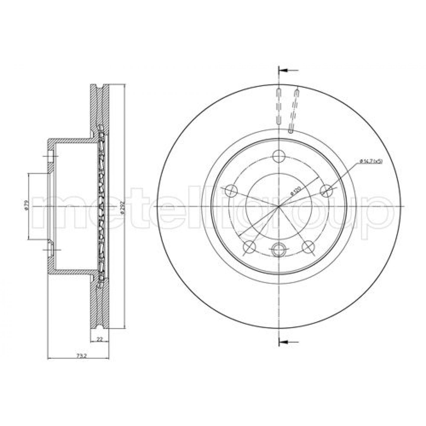 Metelli Remschijf 23-0811C