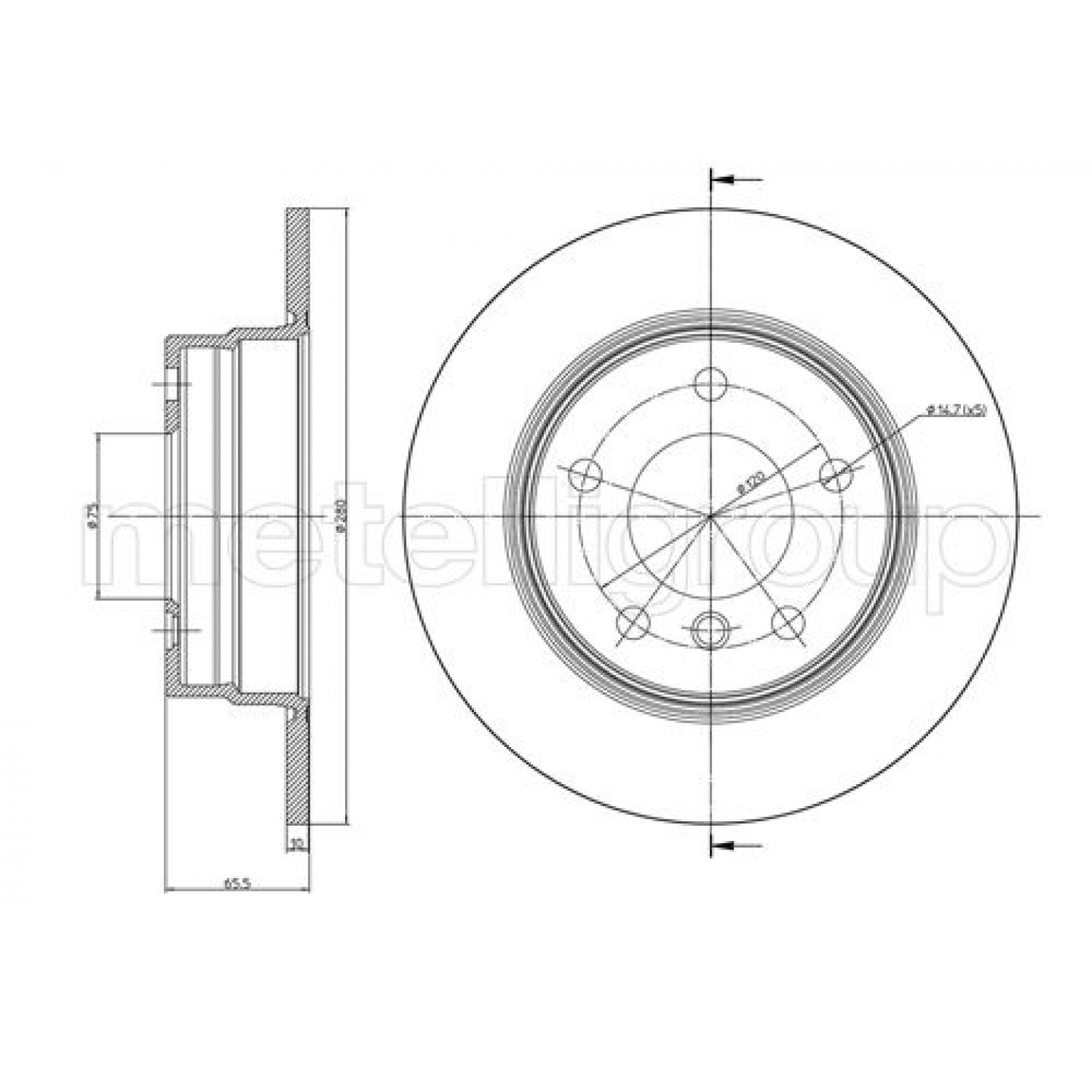 Metelli Remschijf 23-0817C