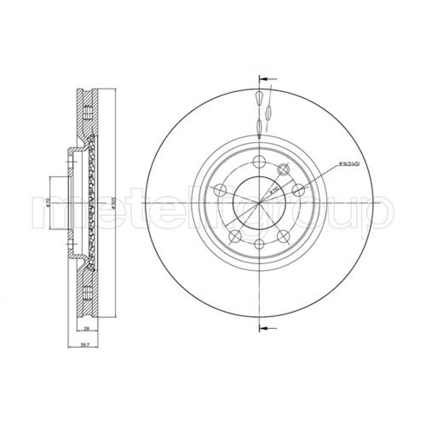 Metelli Discofreno 23-0861C