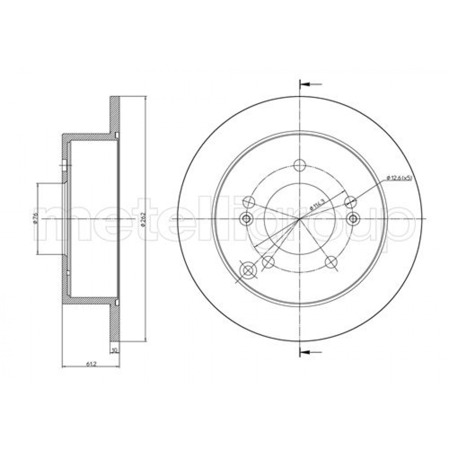 Metelli Remschijf 23-0869C