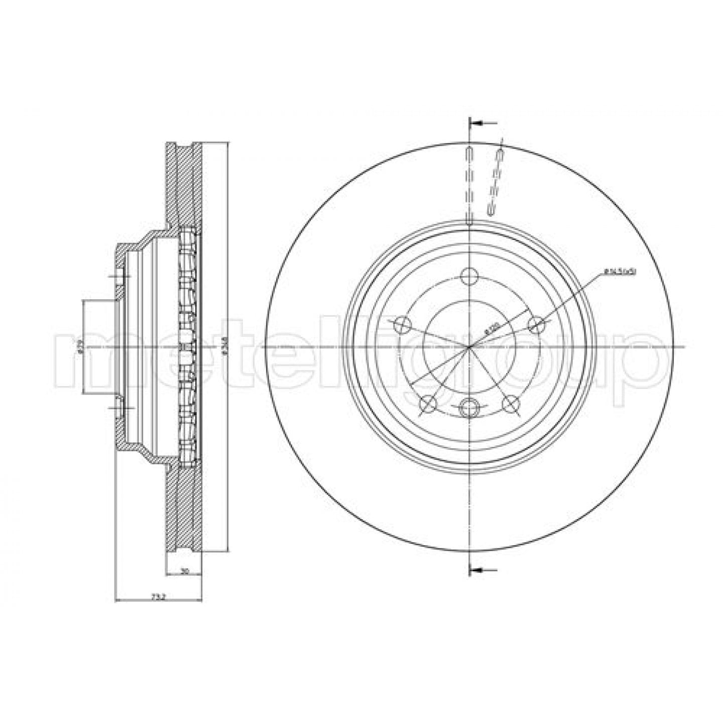 Metelli Disco De Freno 23-0874C