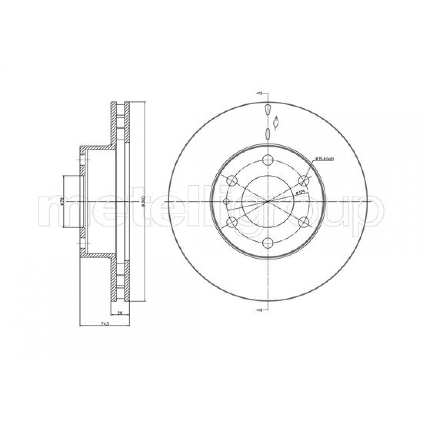 Metelli Disco De Freno 23-0913C