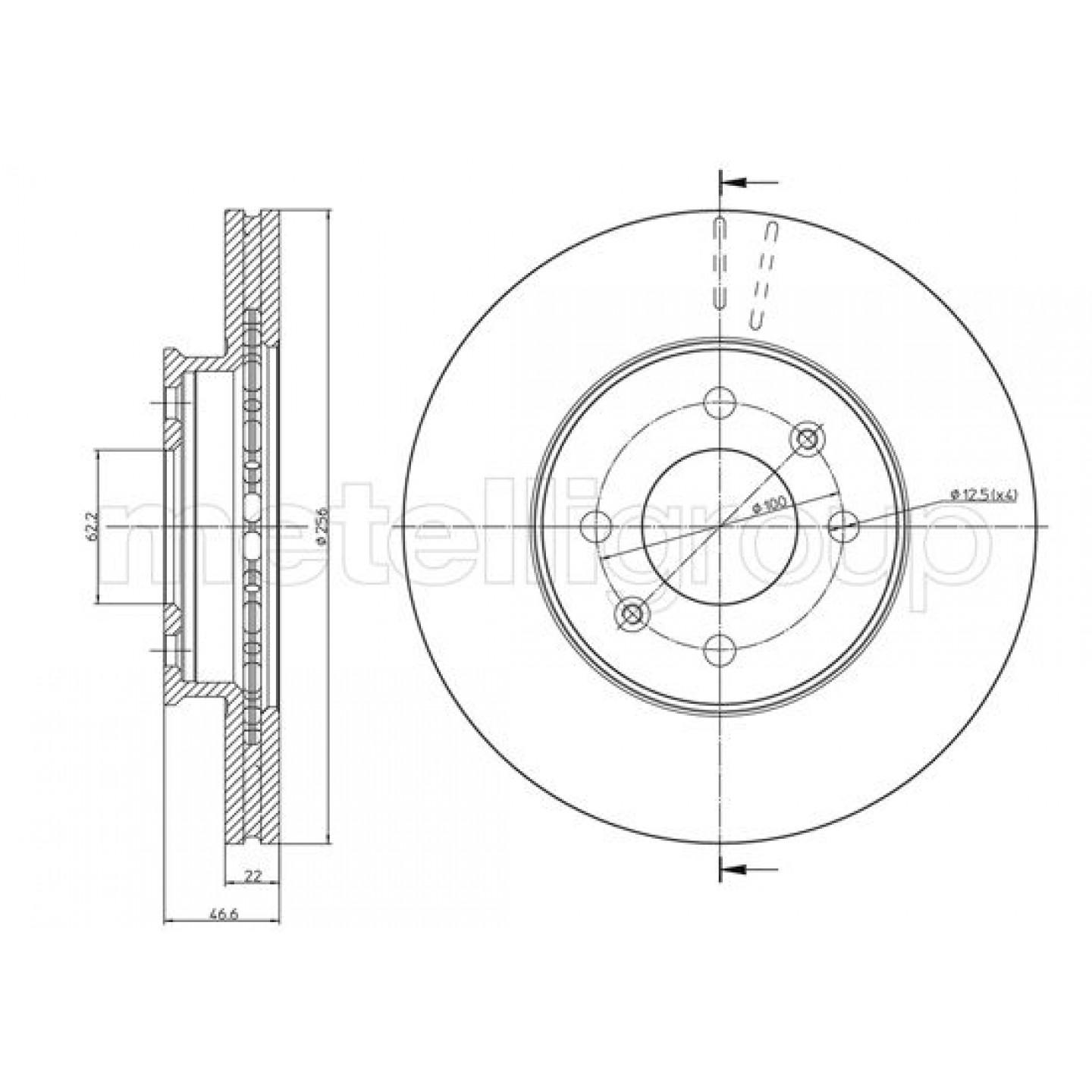 Metelli Disco De Freno 23-0930C