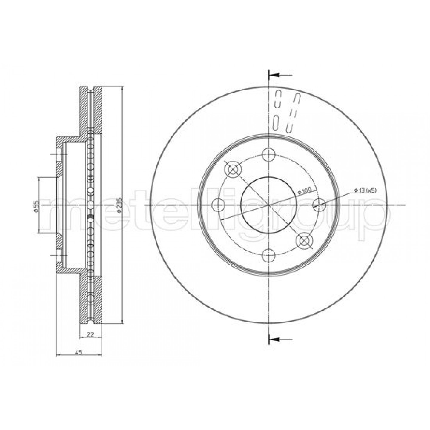 Metelli Discofreno 23-0959