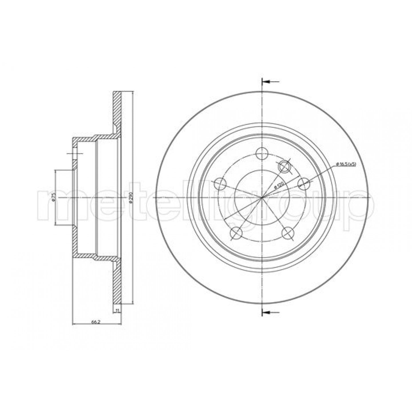 Metelli Disco De Freno 23-1366C