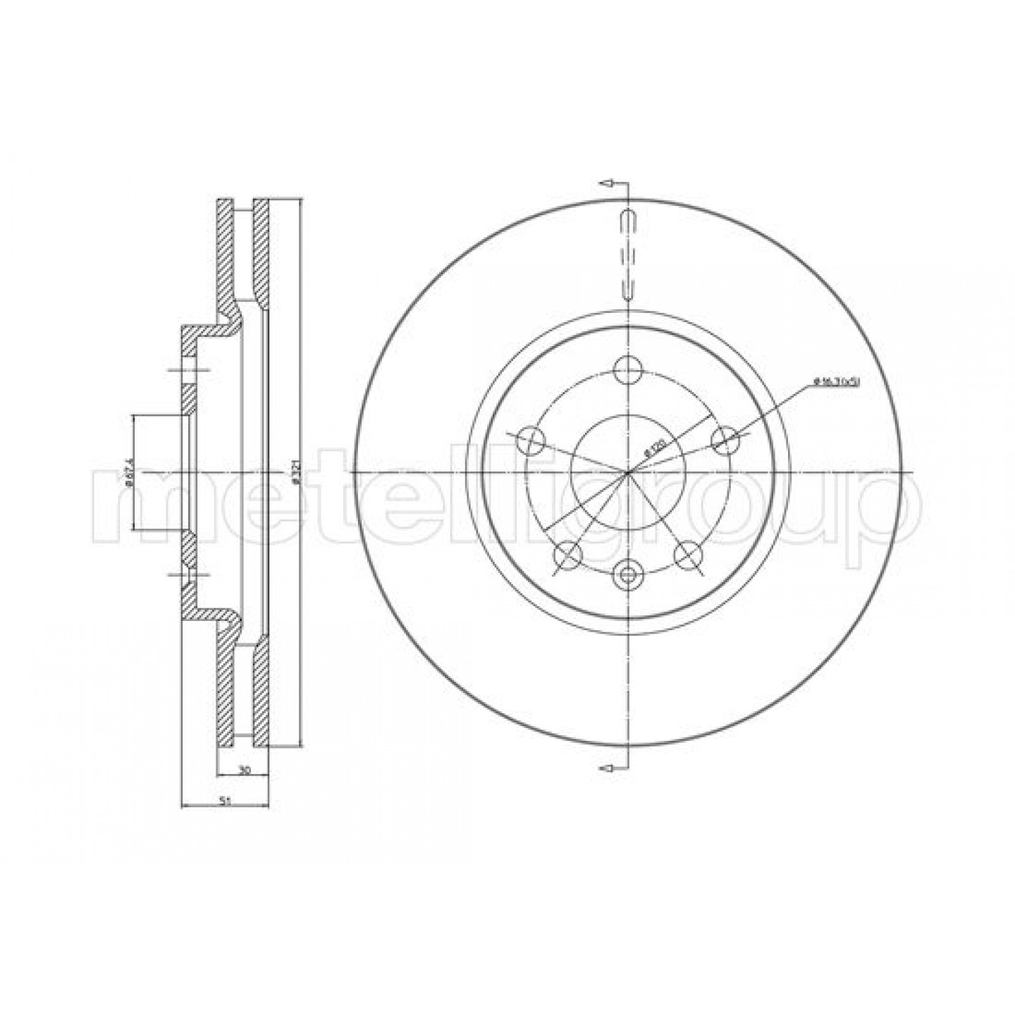 Metelli Remschijf 23-1005C