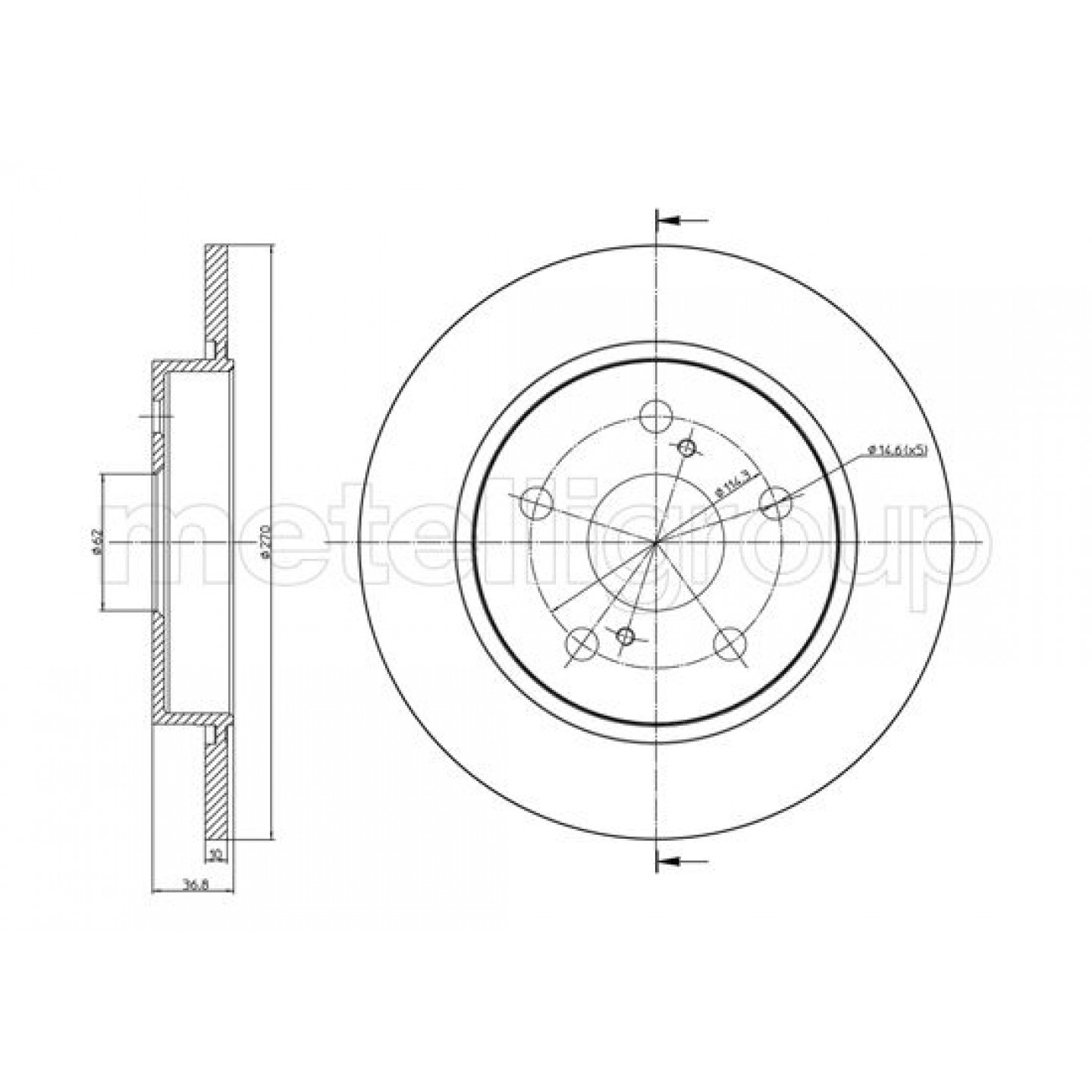 Metelli Discofreno 23-1022C