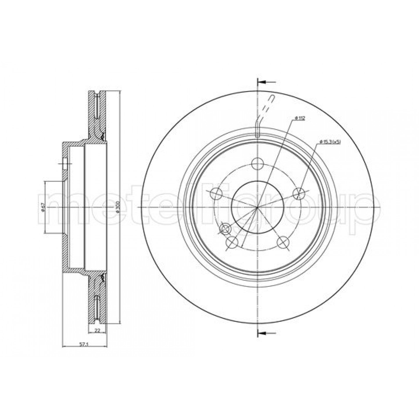Metelli Remschijf 23-1027C