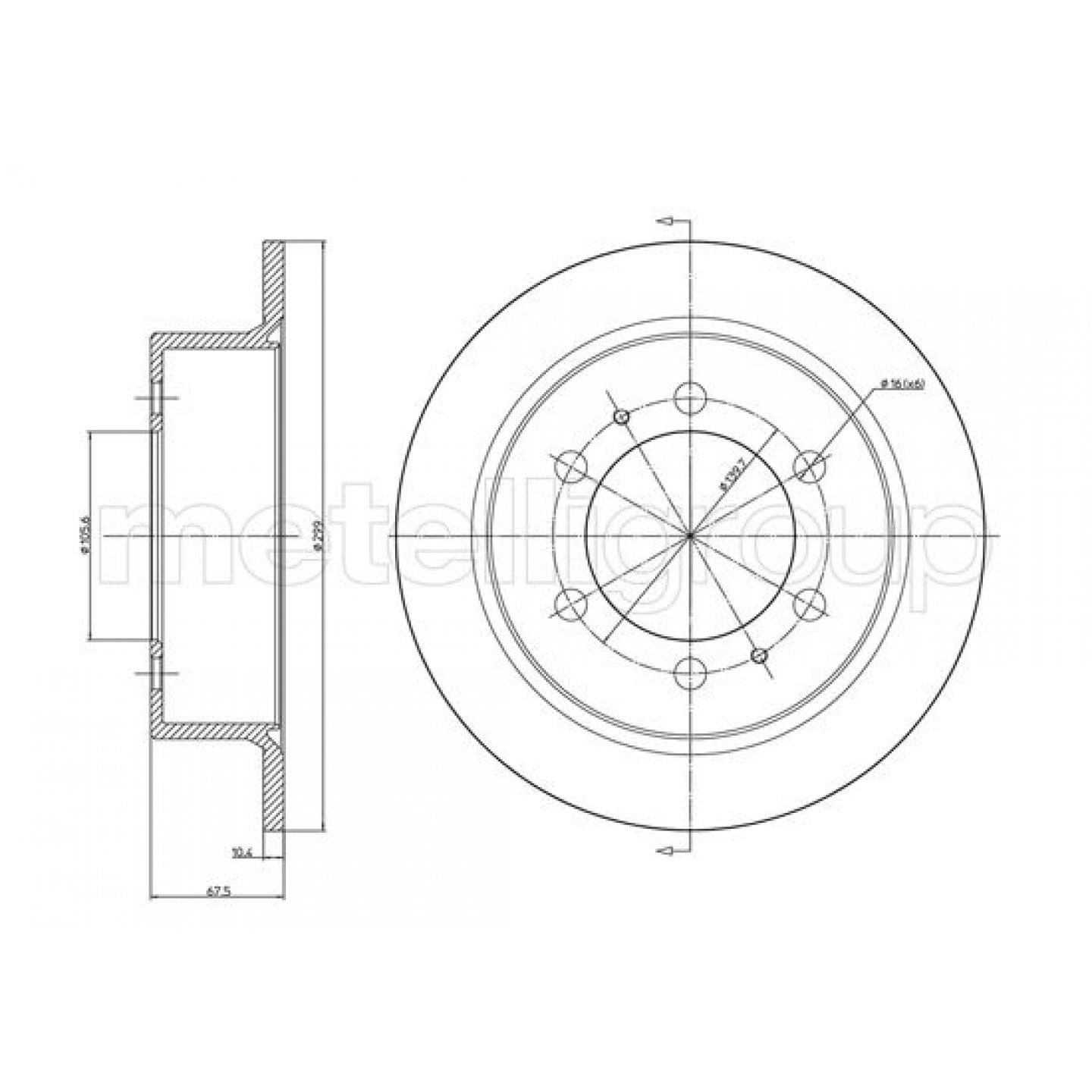 Metelli Discofreno 23-1034C