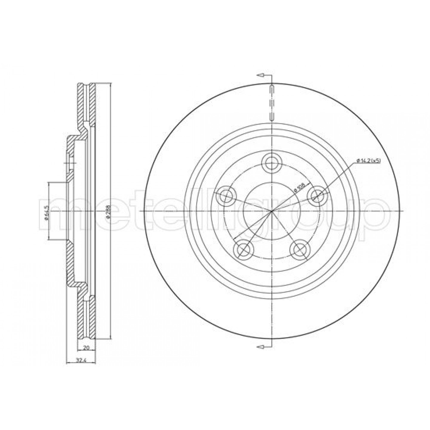 Metelli Discofreno 23-1492C