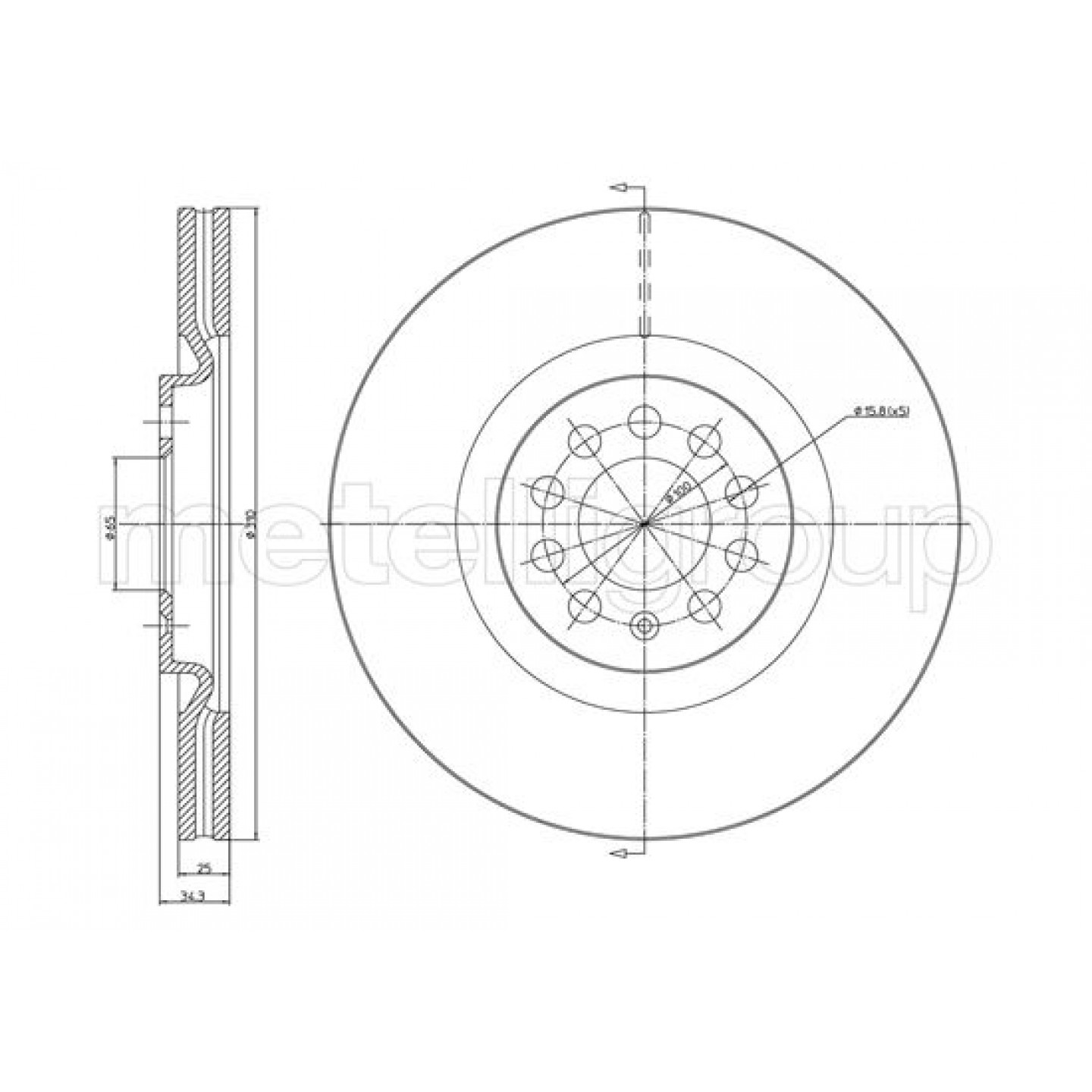 Metelli Discofreno 23-1515C