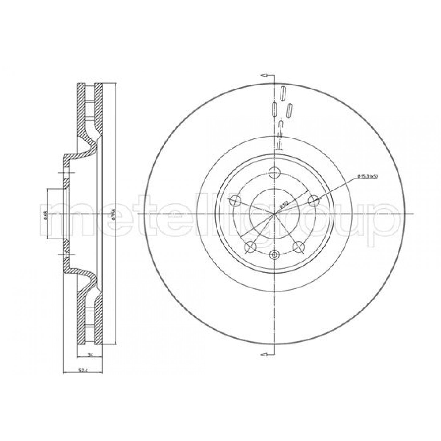 Metelli Discofreno 23-1085C