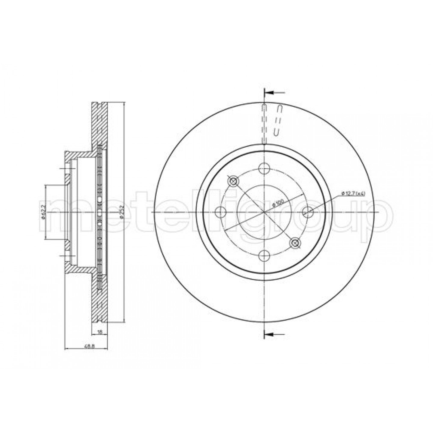 Metelli Discofreno 23-1104