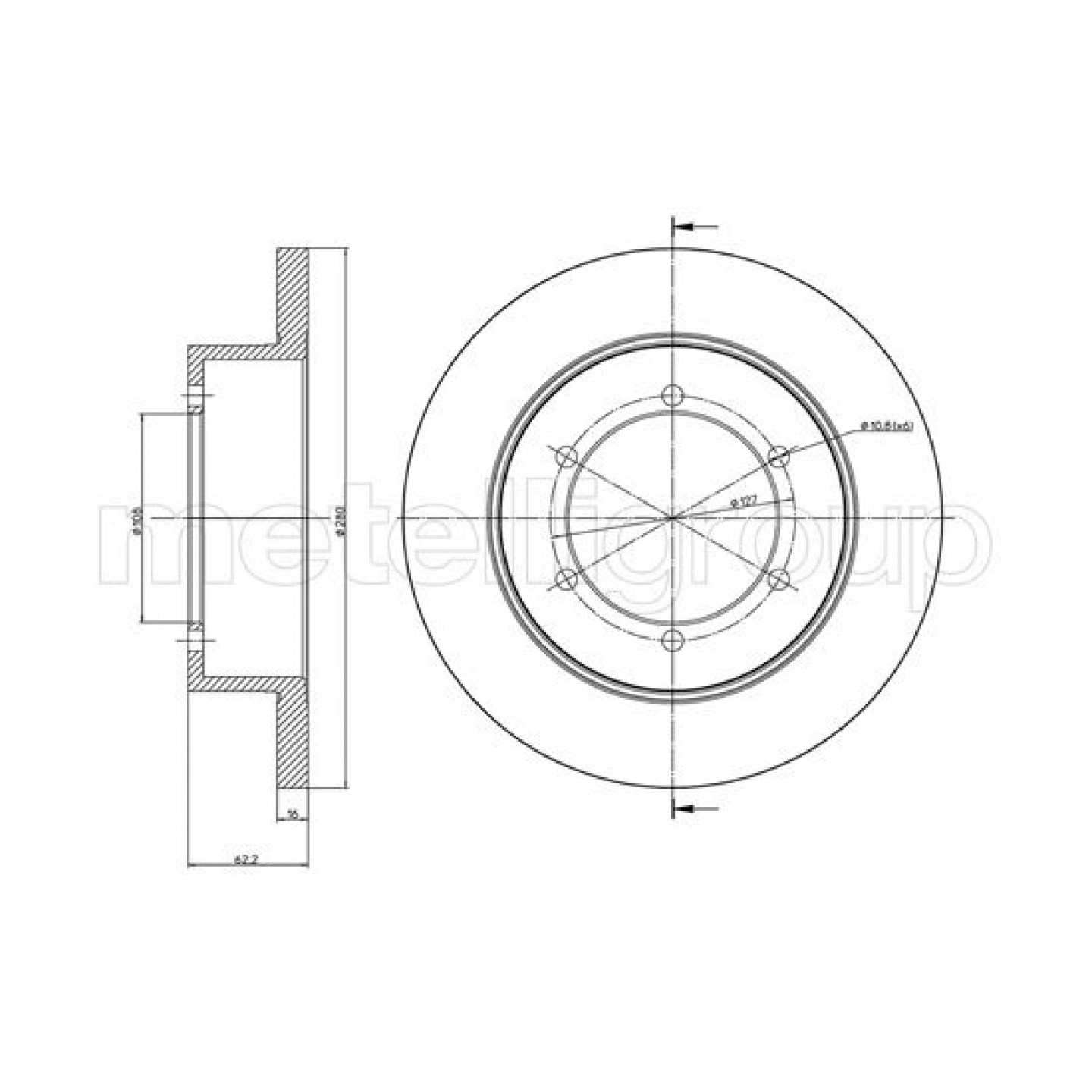 Metelli Disco De Freno 23-1109C