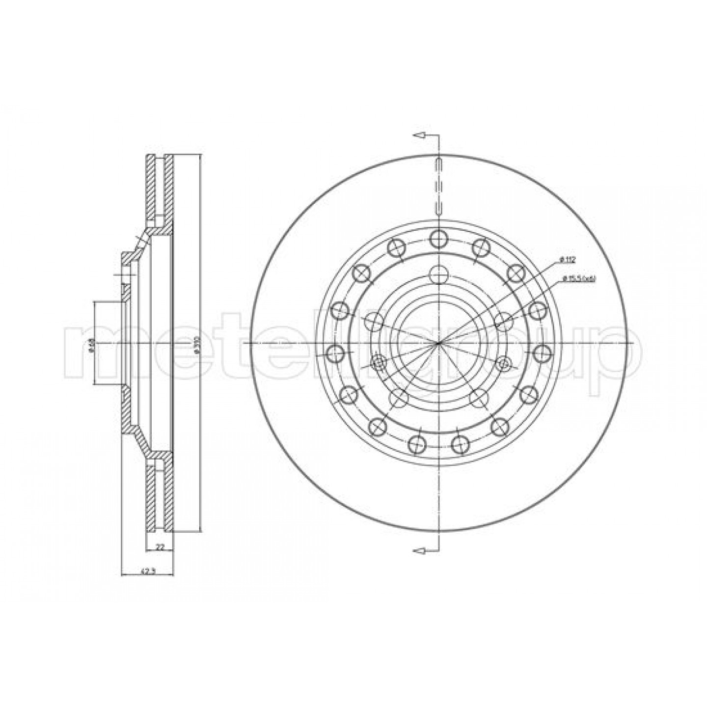 Metelli Discofreno 23-1121C