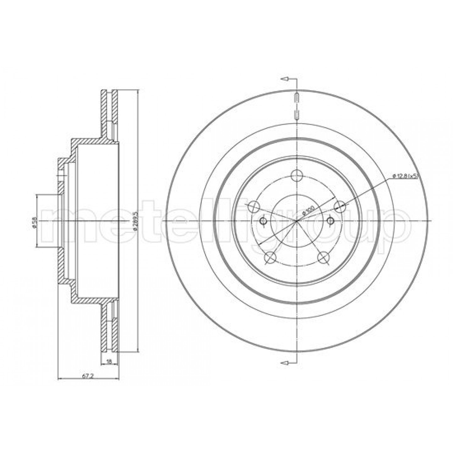 Metelli Discofreno 23-1149C
