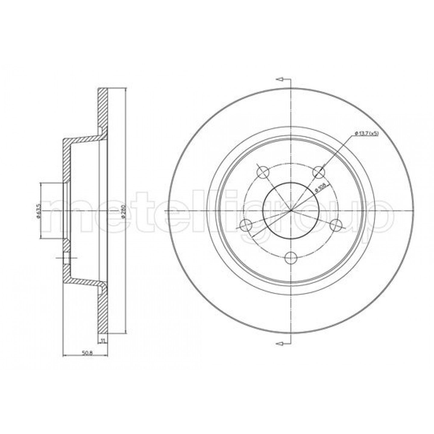 Metelli Discofreno 23-1251C