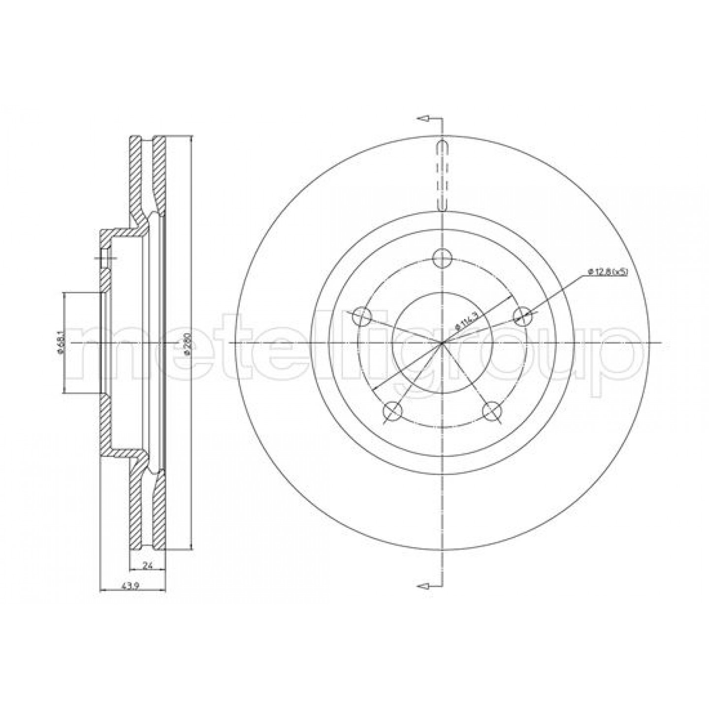 Metelli Discofreno 23-1252C