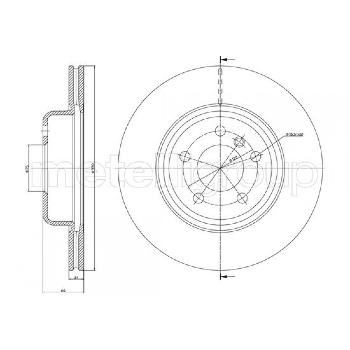Metelli Discofreno 23-1253C