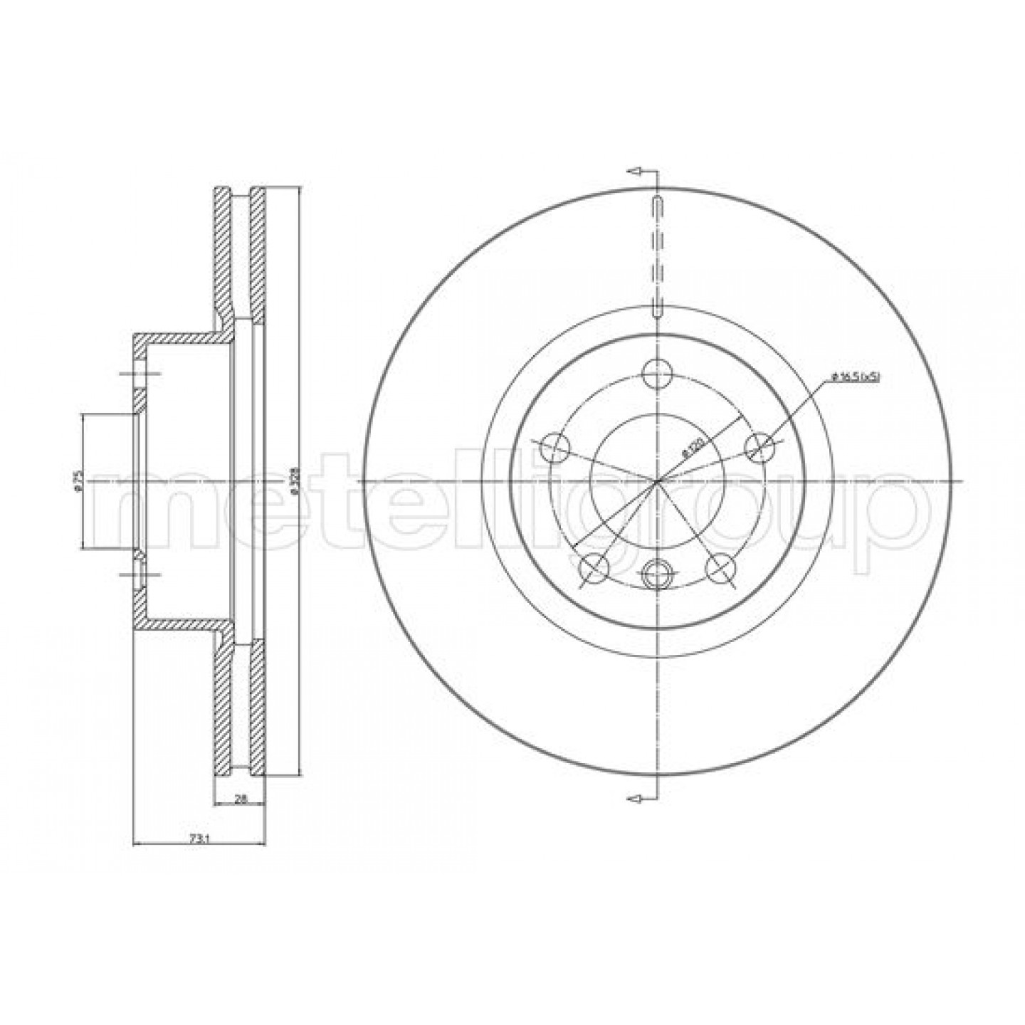 Metelli Disco De Freno 23-1260C