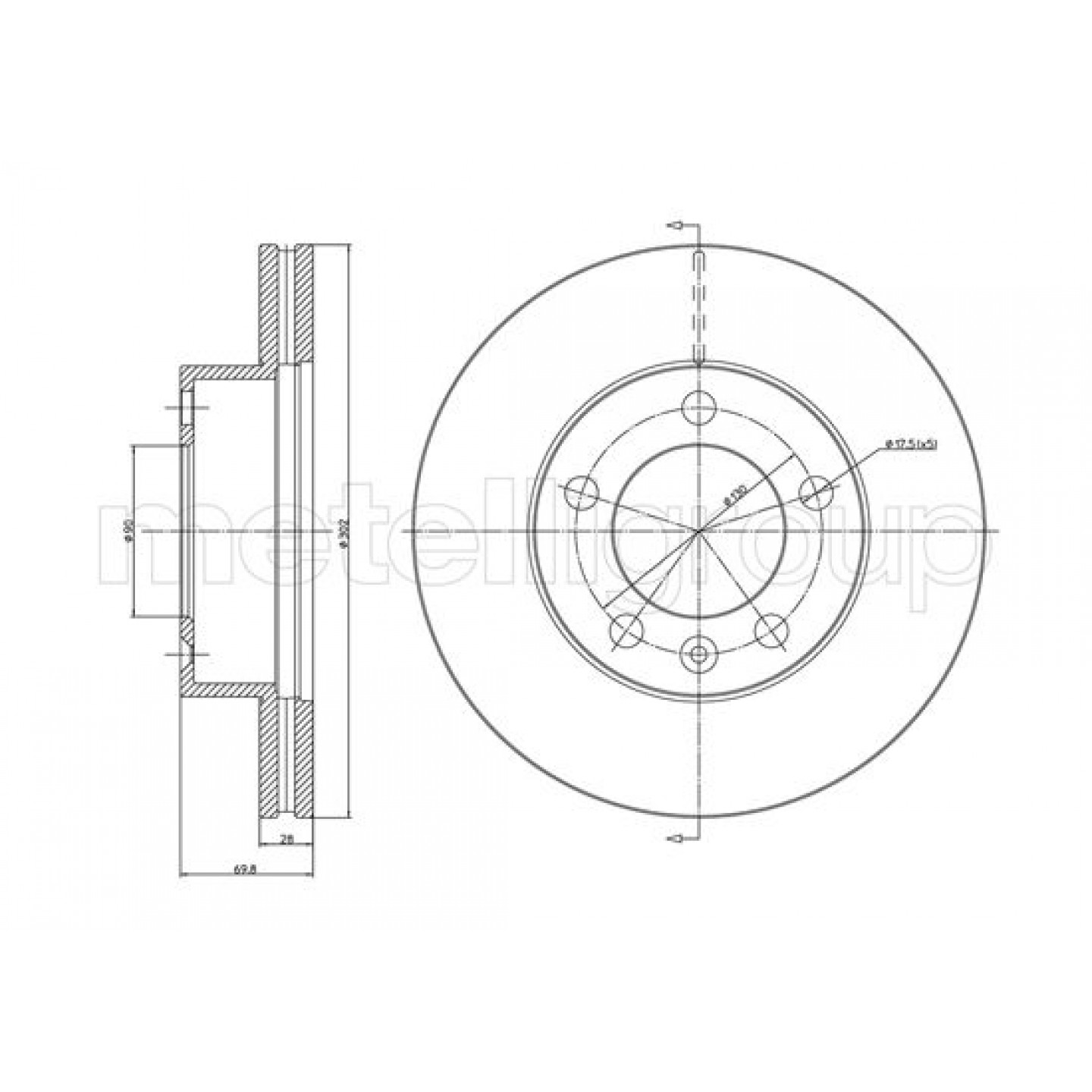 Metelli Discofreno 23-1286C
