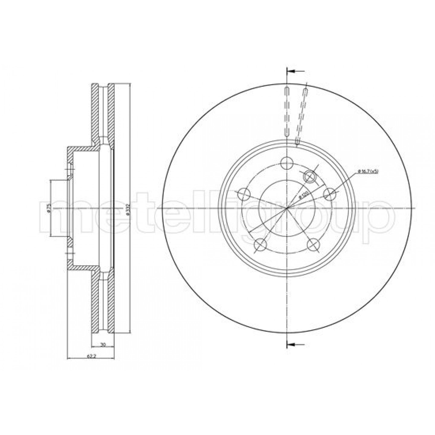 Metelli Disco De Freno 23-1300C