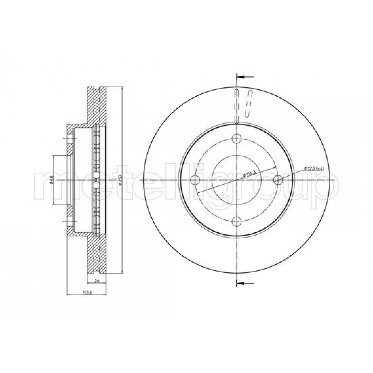 Metelli Disco De Freno 23-1303