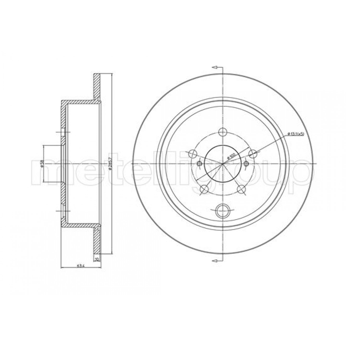 Metelli Discofreno 23-1337C