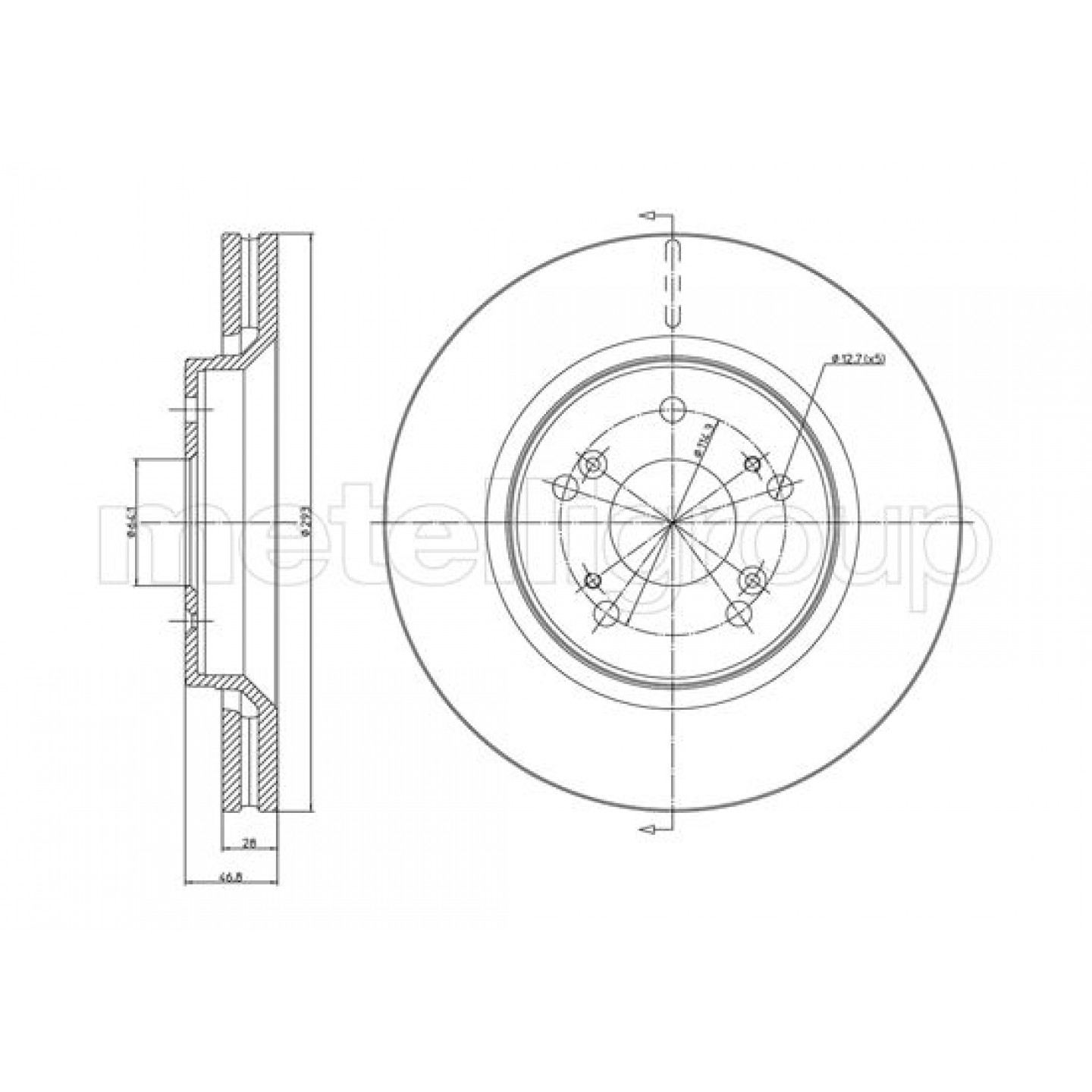Metelli Discofreno 23-1338C