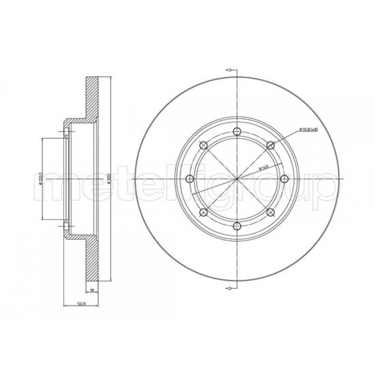Metelli Disco De Freno 23-1385C