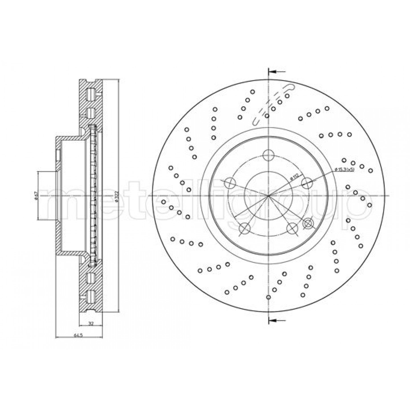 Metelli Discofreno 23-1459Fc