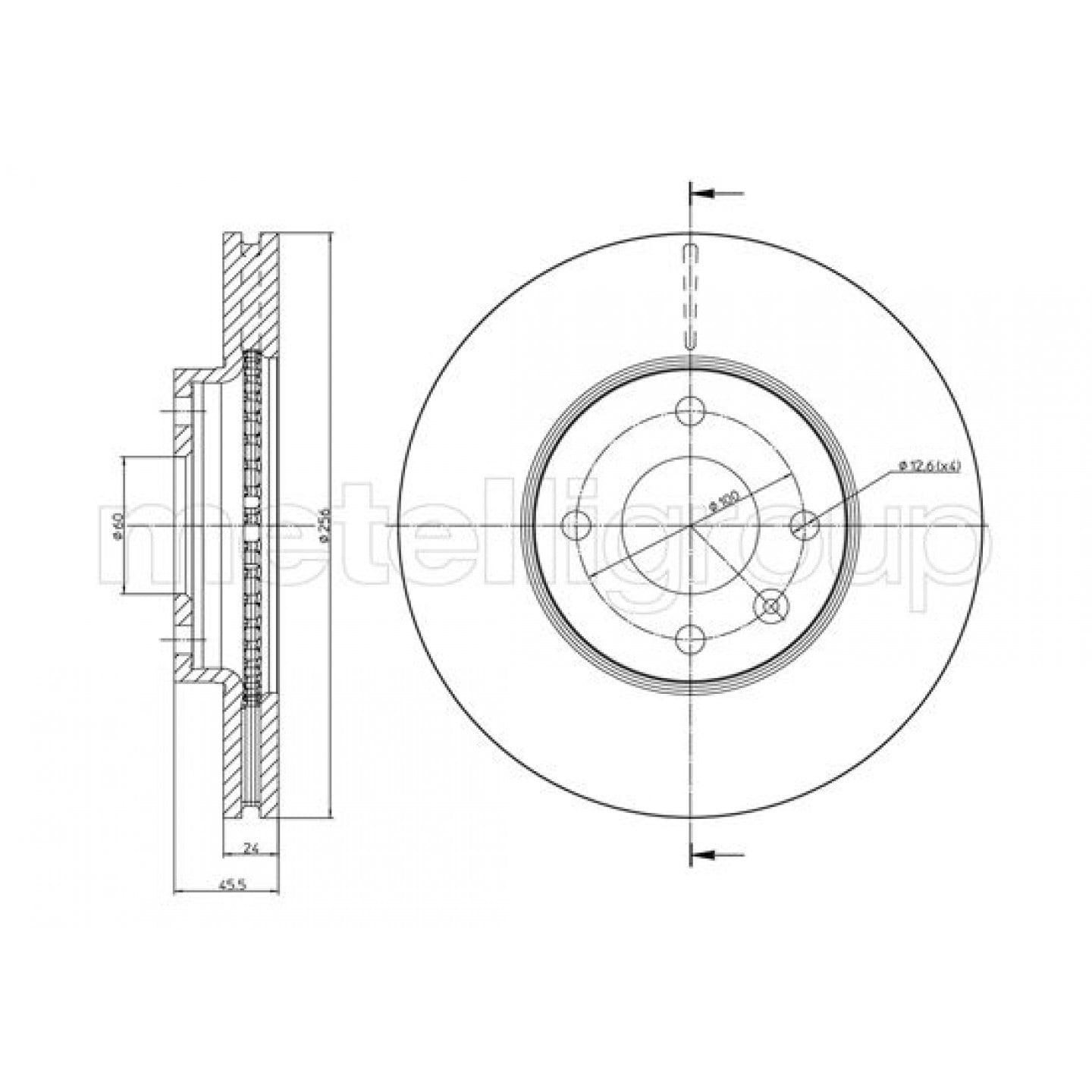 Metelli Disco De Freno 23-1465C