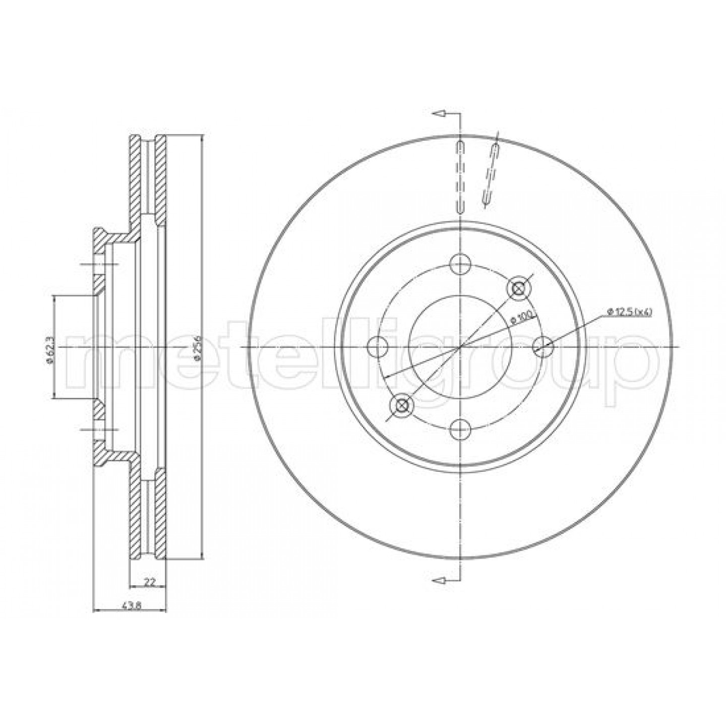 Metelli Disco De Freno 23-1479C