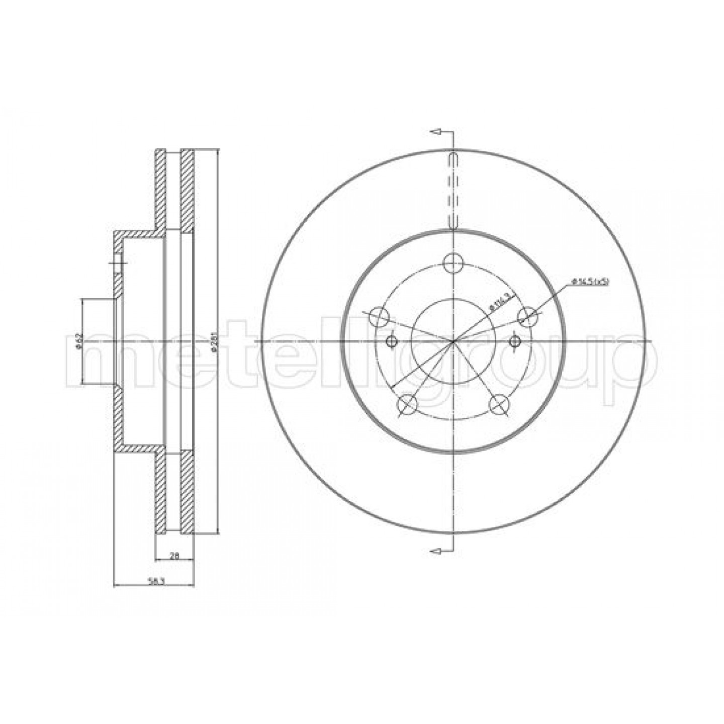 Metelli Discofreno 23-1567C