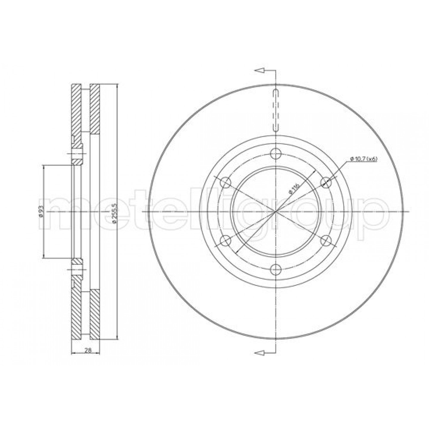 Metelli Discofreno 23-1621