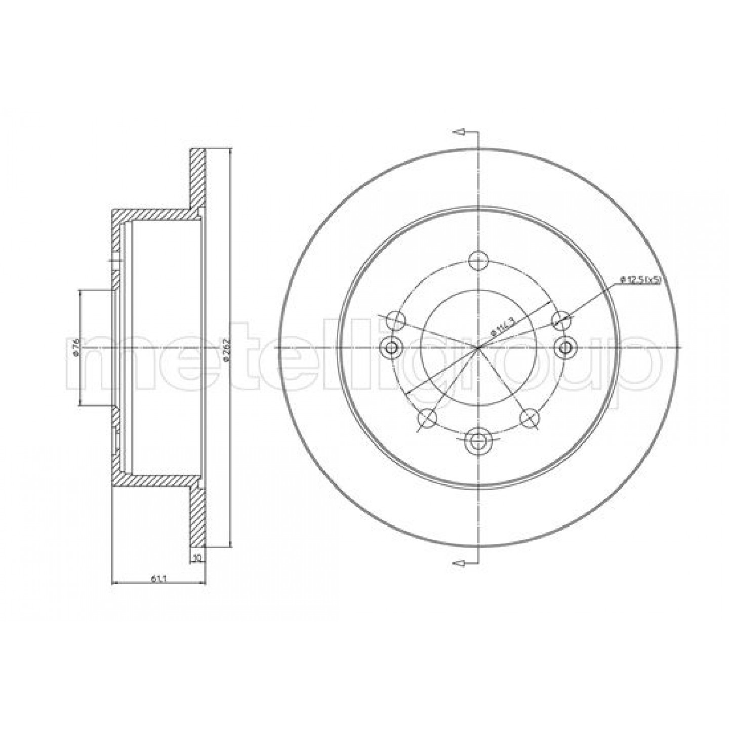 Metelli Discofreno 23-1691C