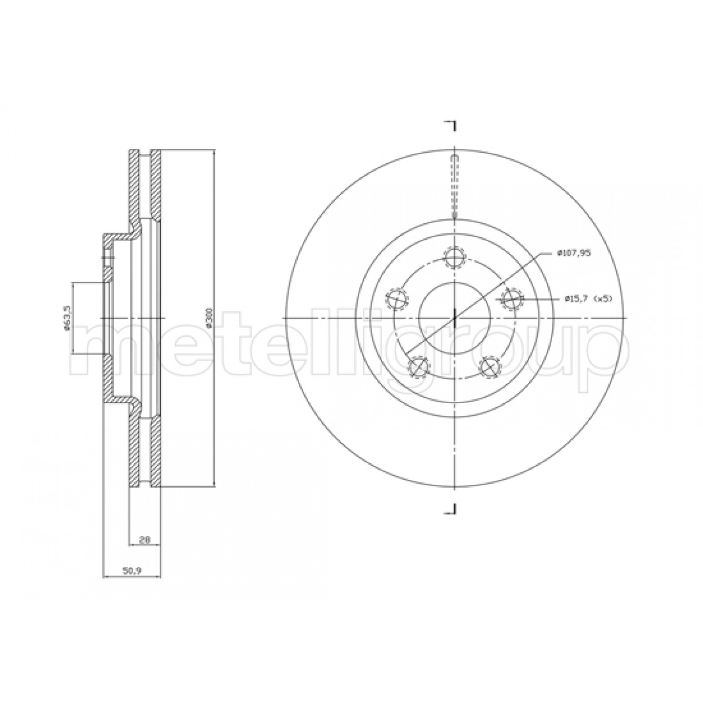 Metelli Discofreno 23-1834C