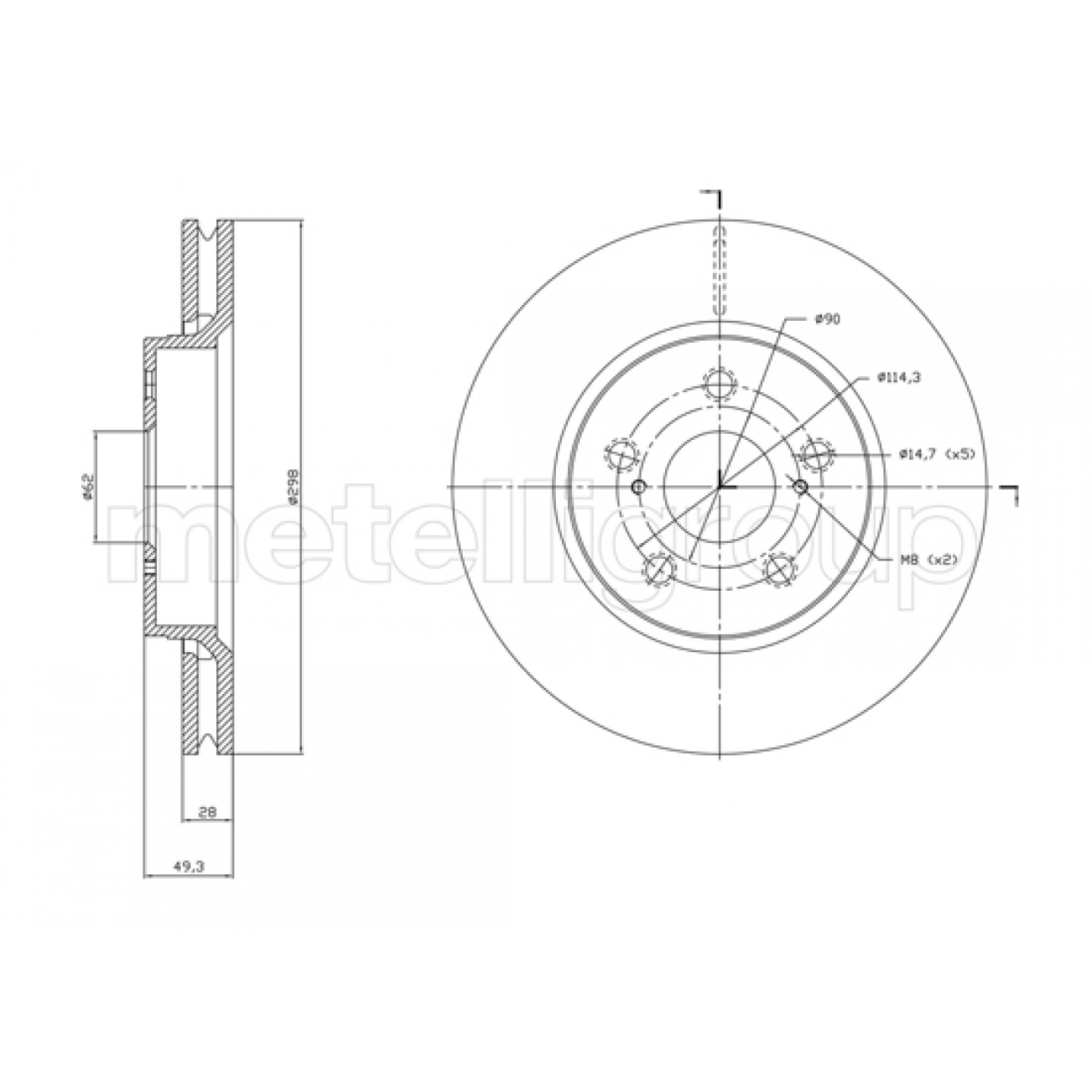 Metelli Discofreno 23-1840C