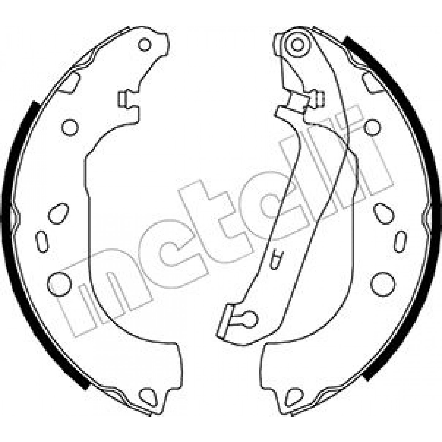 Bremsbackensatz METELLI 53-0142