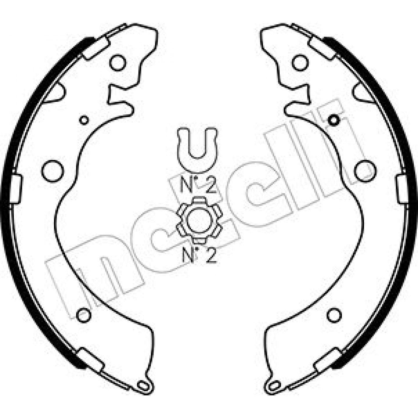 Metelli Kit Ganasce Freno 53-0154