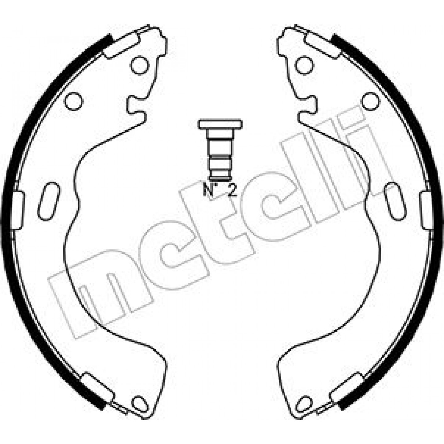 Bremsbackensatz METELLI 53-0216