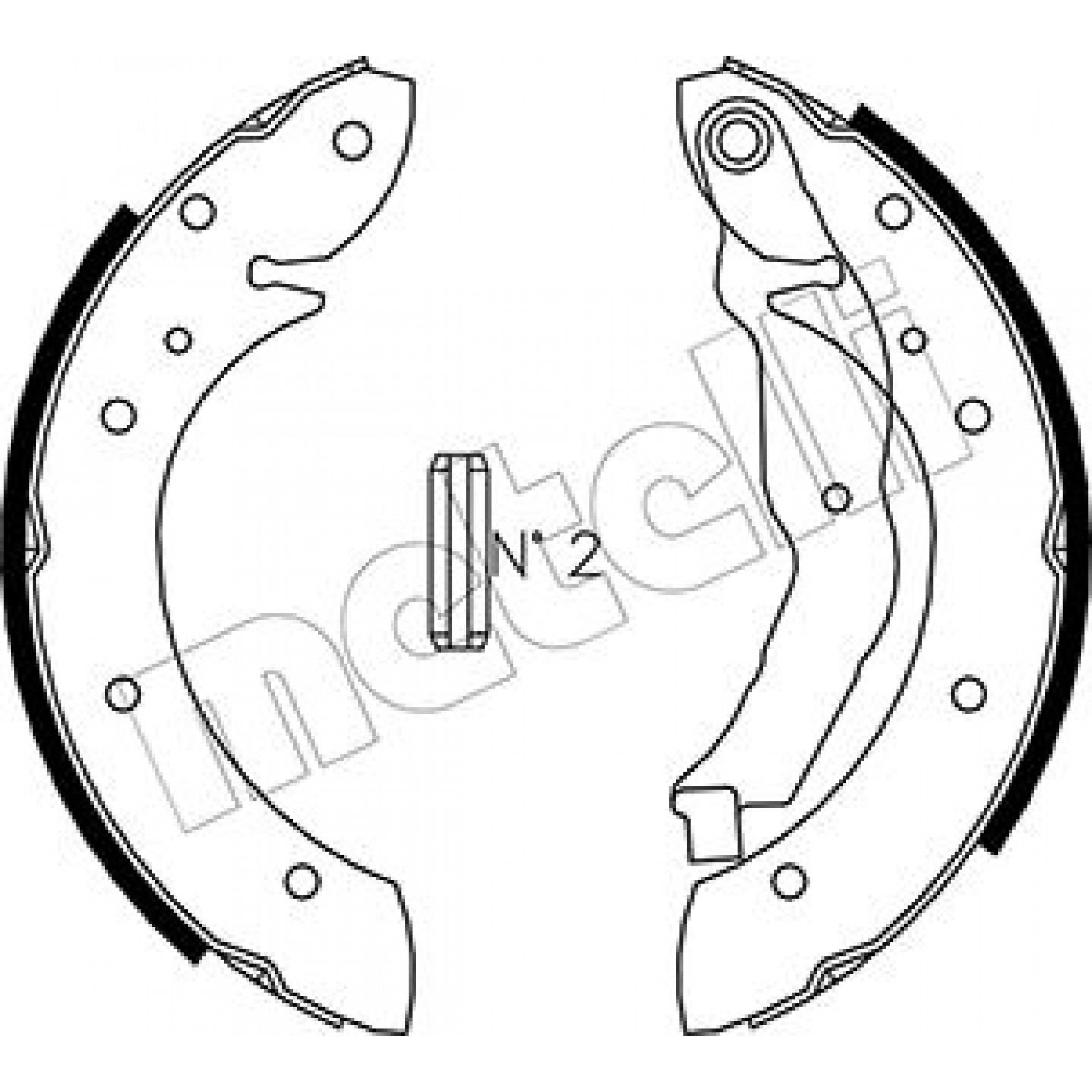 Bremsbackensatz METELLI 53-0351