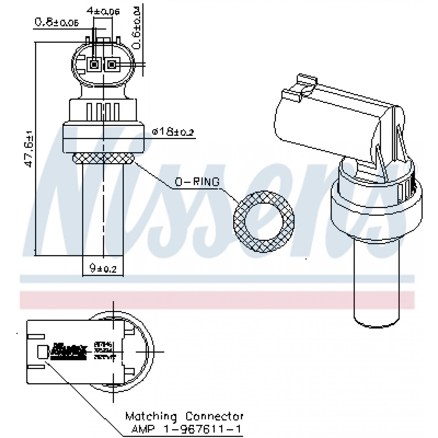 Blue Print ADK87217 Sensore Temperatura Liquido Refrigerante – Ricambio Auto Preciso E Duraturo