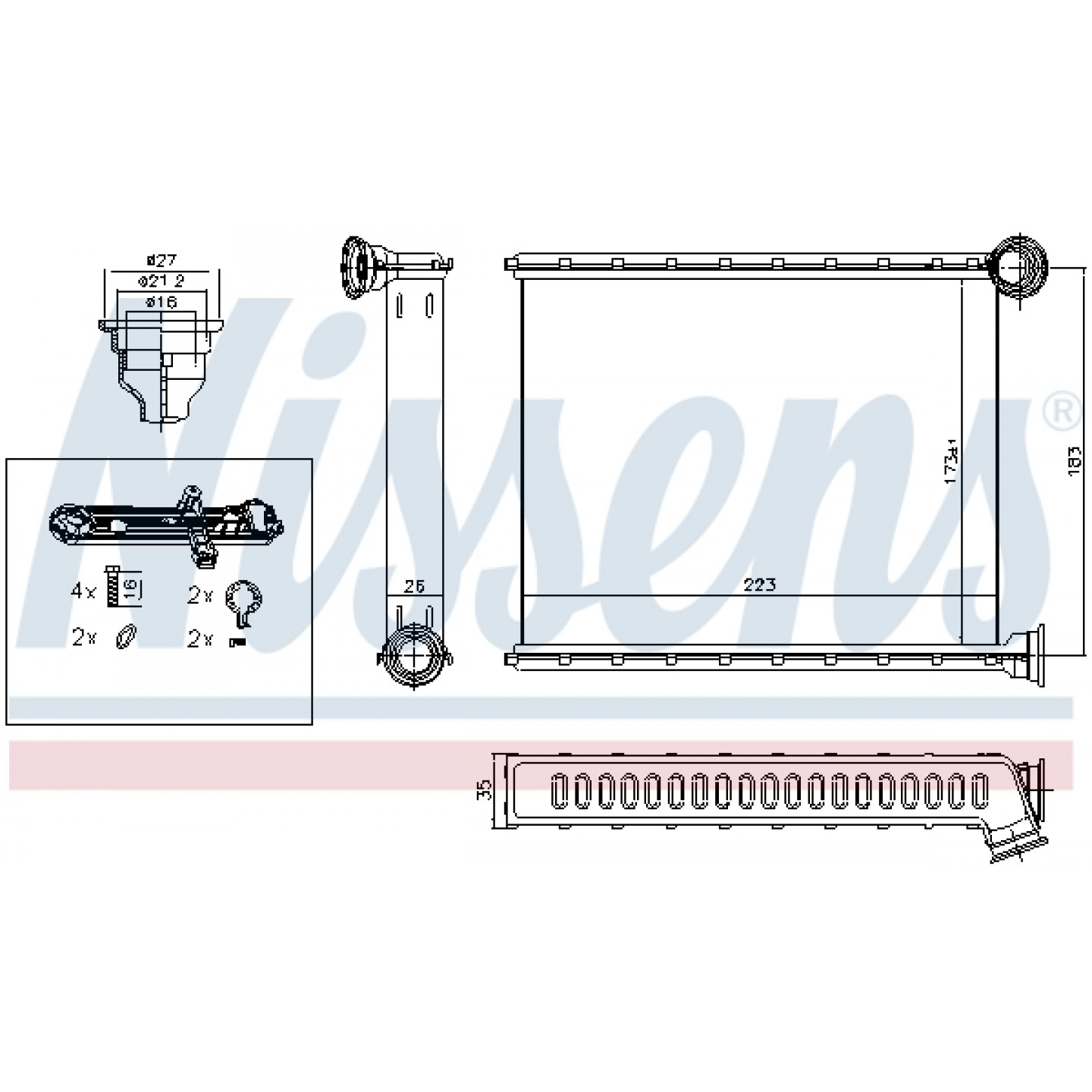 Nissens 70221 Système de chauffage