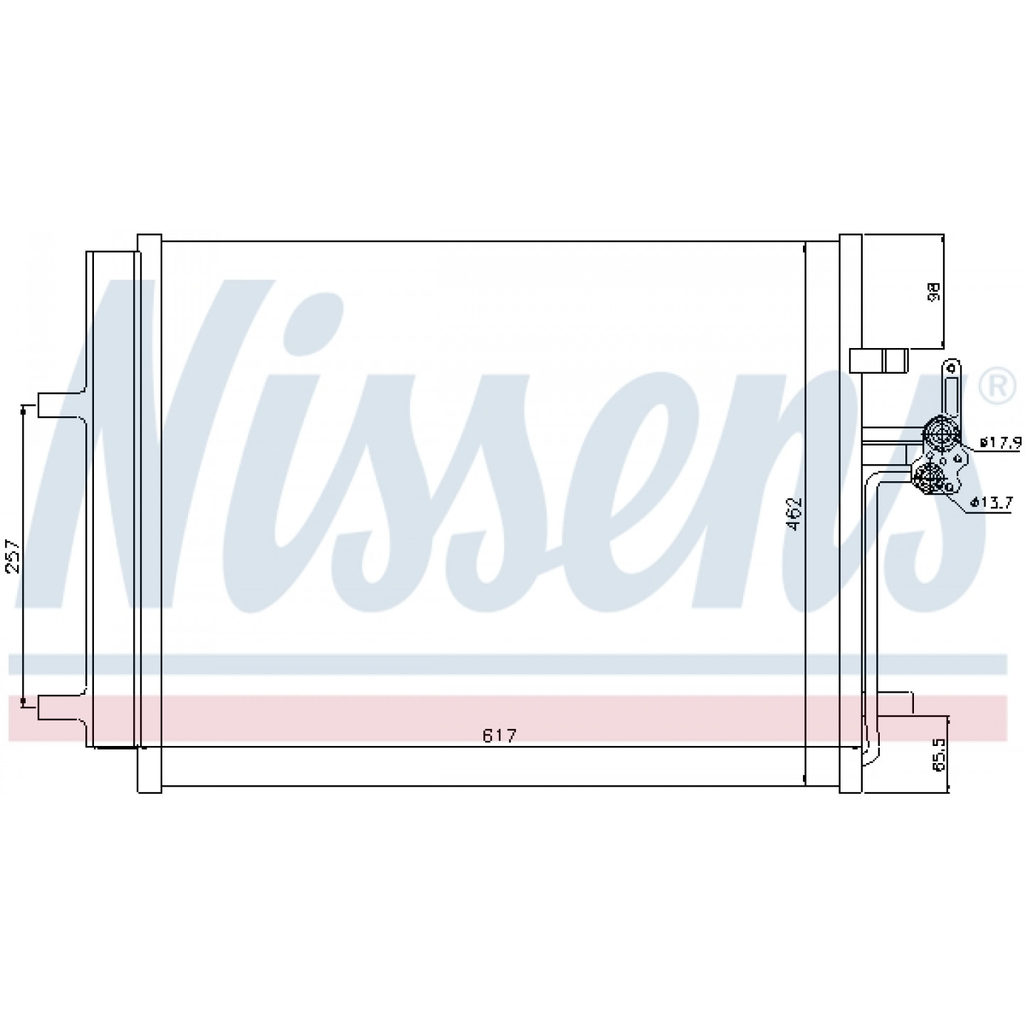 Condensatore climatizzatore NISSENS 940050 a un prezzo conveniente
